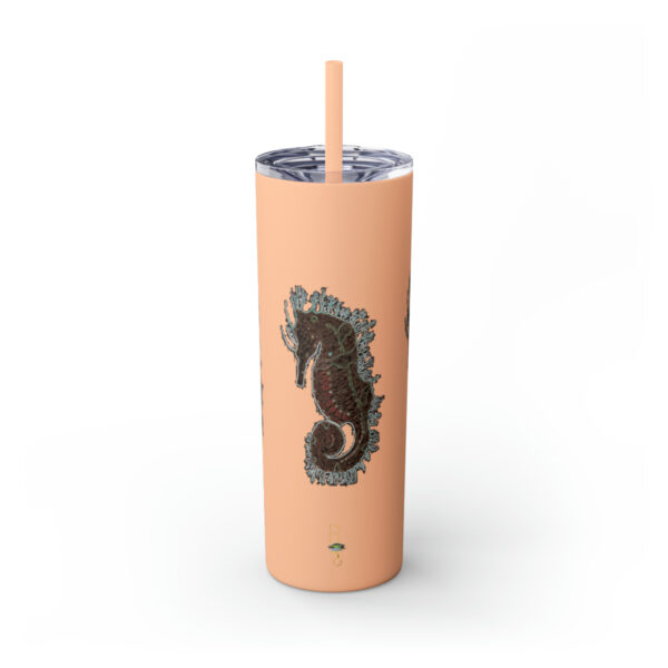 'Electric Seahorse Sea Life Series”™ Skinny Tumbler with Straw, 20oz, Seahorse Tumbler, Seahorse Cup, Seahorse Travel Mug, 20oz Travel Mug, Seahorse Tumbler, Seahorse Travel Mug, 20oz Tumbler, Seahorse Travel Cup, Spillproof Cup, Spill Proof Travel Mug, Seahorse Spill Proof Cup - Image 11