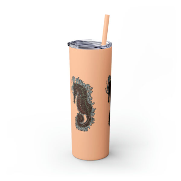 'Electric Seahorse Sea Life Series”™ Skinny Tumbler with Straw, 20oz, Seahorse Tumbler, Seahorse Cup, Seahorse Travel Mug, 20oz Travel Mug, Seahorse Tumbler, Seahorse Travel Mug, 20oz Tumbler, Seahorse Travel Cup, Spillproof Cup, Spill Proof Travel Mug, Seahorse Spill Proof Cup - Image 12