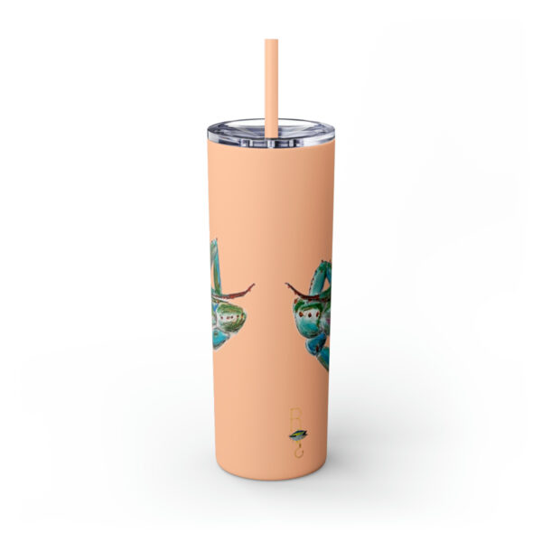 " Carolina Blue Sea Life Series”™ Skinny Tumbler with Straw, 20oz, Blue Crab Tumbler, Cup, Crab Travel Mug, Blue Crab Travel Mug, 20oz Tumbler, Crab Travel Mug, Crab Tumbler, Crab Travel Cup, Spillproof Cup, Spill Proof Travel Mug, Crab Spill Proof Cup - Image 13