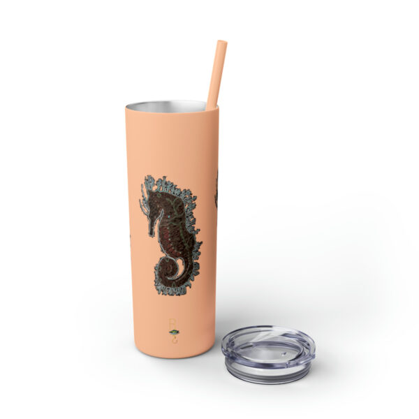 'Electric Seahorse Sea Life Series”™ Skinny Tumbler with Straw, 20oz, Seahorse Tumbler, Seahorse Cup, Seahorse Travel Mug, 20oz Travel Mug, Seahorse Tumbler, Seahorse Travel Mug, 20oz Tumbler, Seahorse Travel Cup, Spillproof Cup, Spill Proof Travel Mug, Seahorse Spill Proof Cup - Image 16