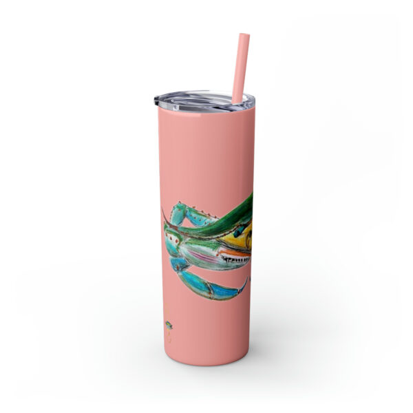 " Carolina Blue Sea Life Series”™ Skinny Tumbler with Straw, 20oz, Blue Crab Tumbler, Cup, Crab Travel Mug, Blue Crab Travel Mug, 20oz Tumbler, Crab Travel Mug, Crab Tumbler, Crab Travel Cup, Spillproof Cup, Spill Proof Travel Mug, Crab Spill Proof Cup - Image 21