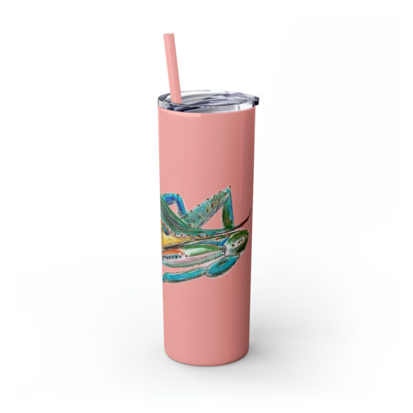 " Carolina Blue Sea Life Series”™ Skinny Tumbler with Straw, 20oz, Blue Crab Tumbler, Cup, Crab Travel Mug, Blue Crab Travel Mug, 20oz Tumbler, Crab Travel Mug, Crab Tumbler, Crab Travel Cup, Spillproof Cup, Spill Proof Travel Mug, Crab Spill Proof Cup - Image 23