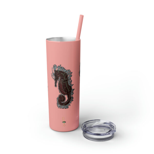 'Electric Seahorse Sea Life Series”™ Skinny Tumbler with Straw, 20oz, Seahorse Tumbler, Seahorse Cup, Seahorse Travel Mug, 20oz Travel Mug, Seahorse Tumbler, Seahorse Travel Mug, 20oz Tumbler, Seahorse Travel Cup, Spillproof Cup, Spill Proof Travel Mug, Seahorse Spill Proof Cup - Image 25