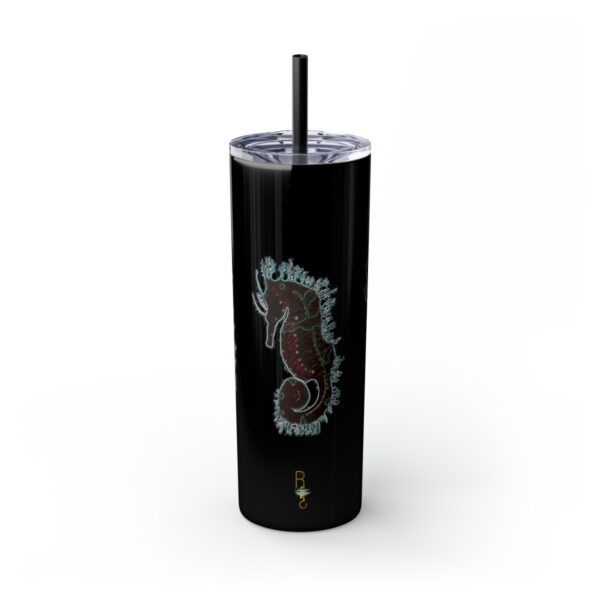 'Electric Seahorse Sea Life Series”™ Skinny Tumbler with Straw, 20oz, Seahorse Tumbler, Seahorse Cup, Seahorse Travel Mug, 20oz Travel Mug, Seahorse Tumbler, Seahorse Travel Mug, 20oz Tumbler, Seahorse Travel Cup, Spillproof Cup, Spill Proof Travel Mug, Seahorse Spill Proof Cup - Image 29