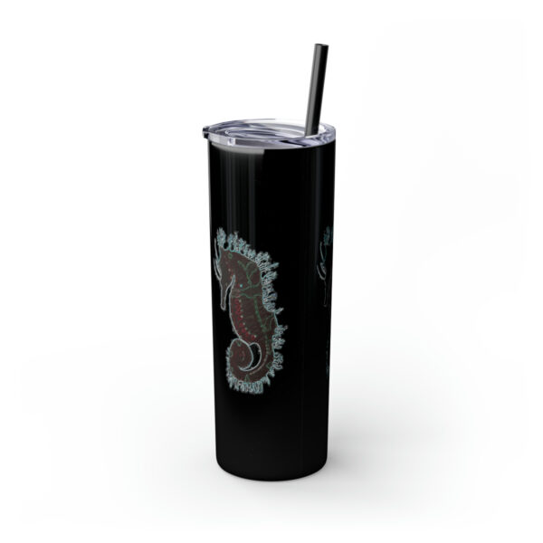 'Electric Seahorse Sea Life Series”™ Skinny Tumbler with Straw, 20oz, Seahorse Tumbler, Seahorse Cup, Seahorse Travel Mug, 20oz Travel Mug, Seahorse Tumbler, Seahorse Travel Mug, 20oz Tumbler, Seahorse Travel Cup, Spillproof Cup, Spill Proof Travel Mug, Seahorse Spill Proof Cup - Image 30