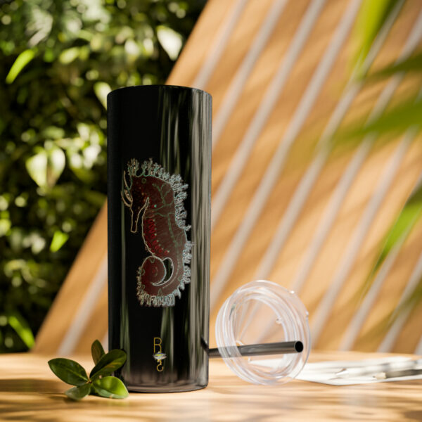 'Electric Seahorse Sea Life Series”™ Skinny Tumbler with Straw, 20oz, Seahorse Tumbler, Seahorse Cup, Seahorse Travel Mug, 20oz Travel Mug, Seahorse Tumbler, Seahorse Travel Mug, 20oz Tumbler, Seahorse Travel Cup, Spillproof Cup, Spill Proof Travel Mug, Seahorse Spill Proof Cup - Image 28