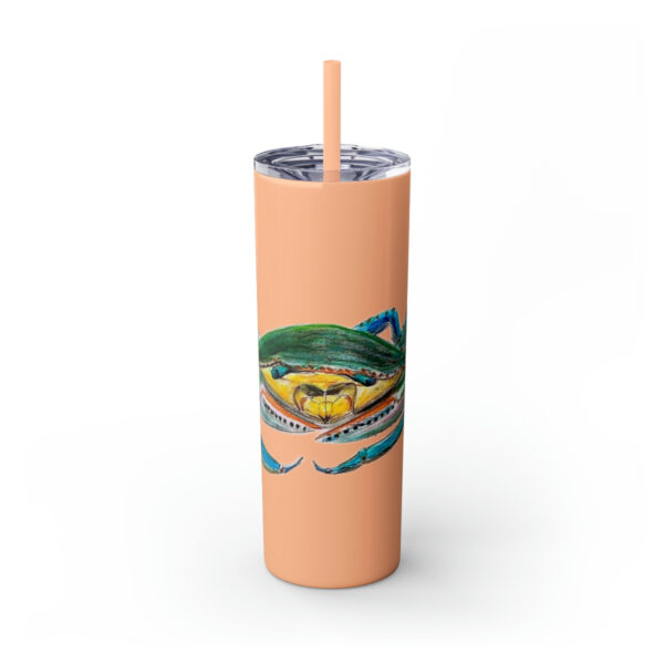 " Carolina Blue Sea Life Series”™ Skinny Tumbler with Straw, 20oz, Blue Crab Tumbler, Cup, Crab Travel Mug, Blue Crab Travel Mug, 20oz Tumbler, Crab Travel Mug, Crab Tumbler, Crab Travel Cup, Spillproof Cup, Spill Proof Travel Mug, Crab Spill Proof Cup - Image 38