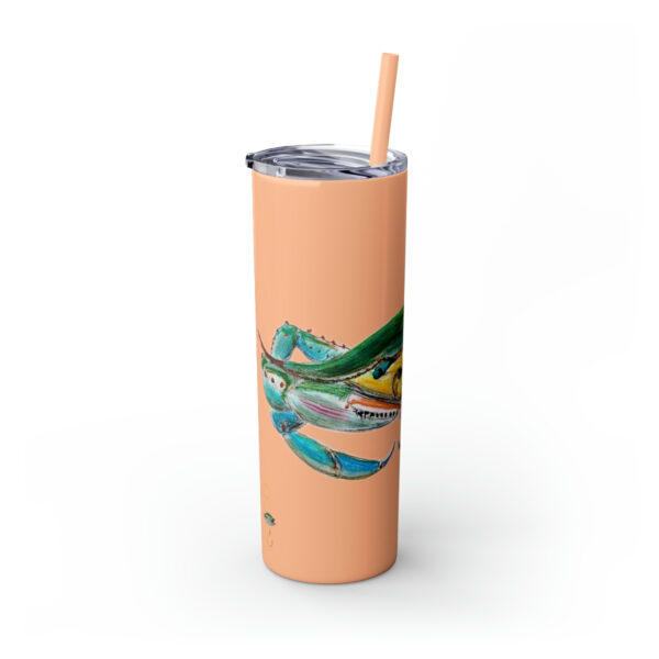 " Carolina Blue Sea Life Series”™ Skinny Tumbler with Straw, 20oz, Blue Crab Tumbler, Cup, Crab Travel Mug, Blue Crab Travel Mug, 20oz Tumbler, Crab Travel Mug, Crab Tumbler, Crab Travel Cup, Spillproof Cup, Spill Proof Travel Mug, Crab Spill Proof Cup - Image 39