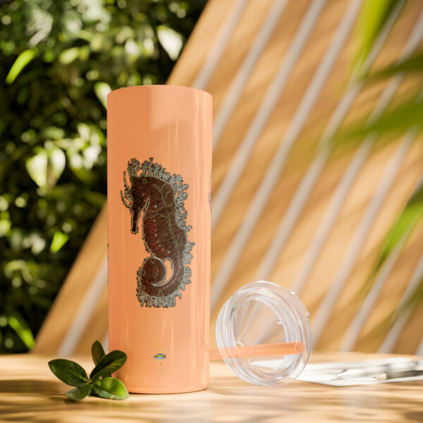 'Electric Seahorse Sea Life Series”™ Skinny Tumbler with Straw, 20oz, Seahorse Tumbler, Seahorse Cup, Seahorse Travel Mug, 20oz Travel Mug, Seahorse Tumbler, Seahorse Travel Mug, 20oz Tumbler, Seahorse Travel Cup, Spillproof Cup, Spill Proof Travel Mug, Seahorse Spill Proof Cup - Image 37