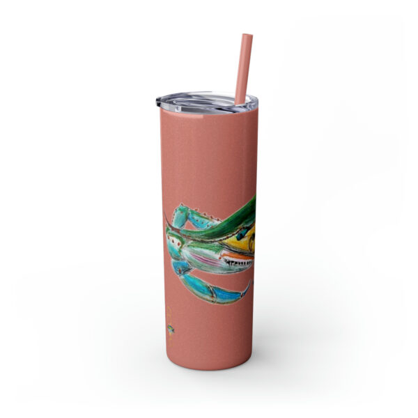 " Carolina Blue Sea Life Series”™ Skinny Tumbler with Straw, 20oz, Blue Crab Tumbler, Cup, Crab Travel Mug, Blue Crab Travel Mug, 20oz Tumbler, Crab Travel Mug, Crab Tumbler, Crab Travel Cup, Spillproof Cup, Spill Proof Travel Mug, Crab Spill Proof Cup - Image 48