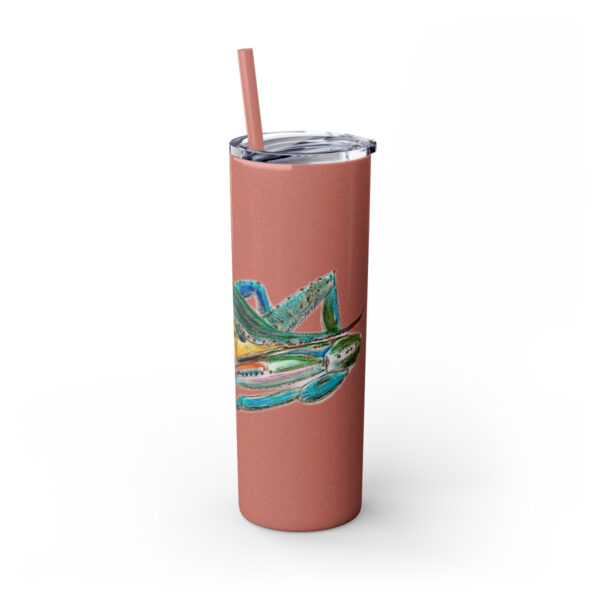 " Carolina Blue Sea Life Series”™ Skinny Tumbler with Straw, 20oz, Blue Crab Tumbler, Cup, Crab Travel Mug, Blue Crab Travel Mug, 20oz Tumbler, Crab Travel Mug, Crab Tumbler, Crab Travel Cup, Spillproof Cup, Spill Proof Travel Mug, Crab Spill Proof Cup - Image 50