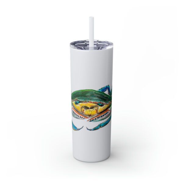 " Carolina Blue Sea Life Series”™ Skinny Tumbler with Straw, 20oz, Blue Crab Tumbler, Cup, Crab Travel Mug, Blue Crab Travel Mug, 20oz Tumbler, Crab Travel Mug, Crab Tumbler, Crab Travel Cup, Spillproof Cup, Spill Proof Travel Mug, Crab Spill Proof Cup - Image 56