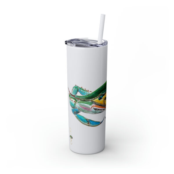 " Carolina Blue Sea Life Series”™ Skinny Tumbler with Straw, 20oz, Blue Crab Tumbler, Cup, Crab Travel Mug, Blue Crab Travel Mug, 20oz Tumbler, Crab Travel Mug, Crab Tumbler, Crab Travel Cup, Spillproof Cup, Spill Proof Travel Mug, Crab Spill Proof Cup - Image 57