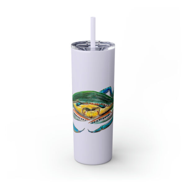 " Carolina Blue Sea Life Series”™ Skinny Tumbler with Straw, 20oz, Blue Crab Tumbler, Cup, Crab Travel Mug, Blue Crab Travel Mug, 20oz Tumbler, Crab Travel Mug, Crab Tumbler, Crab Travel Cup, Spillproof Cup, Spill Proof Travel Mug, Crab Spill Proof Cup - Image 65