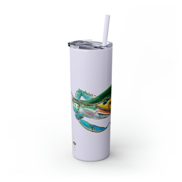 " Carolina Blue Sea Life Series”™ Skinny Tumbler with Straw, 20oz, Blue Crab Tumbler, Cup, Crab Travel Mug, Blue Crab Travel Mug, 20oz Tumbler, Crab Travel Mug, Crab Tumbler, Crab Travel Cup, Spillproof Cup, Spill Proof Travel Mug, Crab Spill Proof Cup - Image 66