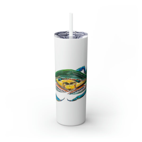 " Carolina Blue Sea Life Series”™ Skinny Tumbler with Straw, 20oz, Blue Crab Tumbler, Cup, Crab Travel Mug, Blue Crab Travel Mug, 20oz Tumbler, Crab Travel Mug, Crab Tumbler, Crab Travel Cup, Spillproof Cup, Spill Proof Travel Mug, Crab Spill Proof Cup - Image 74