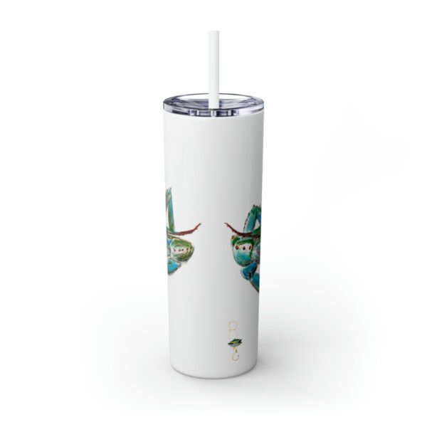 " Carolina Blue Sea Life Series”™ Skinny Tumbler with Straw, 20oz, Blue Crab Tumbler, Cup, Crab Travel Mug, Blue Crab Travel Mug, 20oz Tumbler, Crab Travel Mug, Crab Tumbler, Crab Travel Cup, Spillproof Cup, Spill Proof Travel Mug, Crab Spill Proof Cup - Image 76