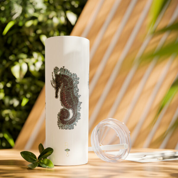 'Electric Seahorse Sea Life Series”™ Skinny Tumbler with Straw, 20oz, Seahorse Tumbler, Seahorse Cup, Seahorse Travel Mug, 20oz Travel Mug, Seahorse Tumbler, Seahorse Travel Mug, 20oz Tumbler, Seahorse Travel Cup, Spillproof Cup, Spill Proof Travel Mug, Seahorse Spill Proof Cup - Image 73