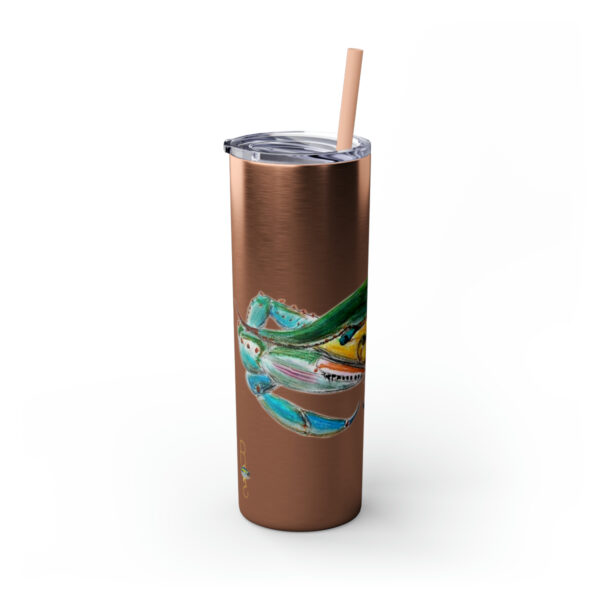 " Carolina Blue Sea Life Series”™ Skinny Tumbler with Straw, 20oz, Blue Crab Tumbler, Cup, Crab Travel Mug, Blue Crab Travel Mug, 20oz Tumbler, Crab Travel Mug, Crab Tumbler, Crab Travel Cup, Spillproof Cup, Spill Proof Travel Mug, Crab Spill Proof Cup - Image 84