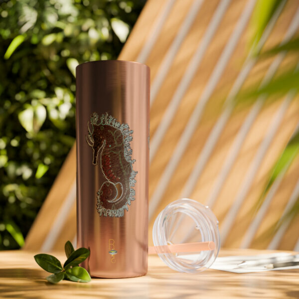 'Electric Seahorse Sea Life Series”™ Skinny Tumbler with Straw, 20oz, Seahorse Tumbler, Seahorse Cup, Seahorse Travel Mug, 20oz Travel Mug, Seahorse Tumbler, Seahorse Travel Mug, 20oz Tumbler, Seahorse Travel Cup, Spillproof Cup, Spill Proof Travel Mug, Seahorse Spill Proof Cup - Image 82