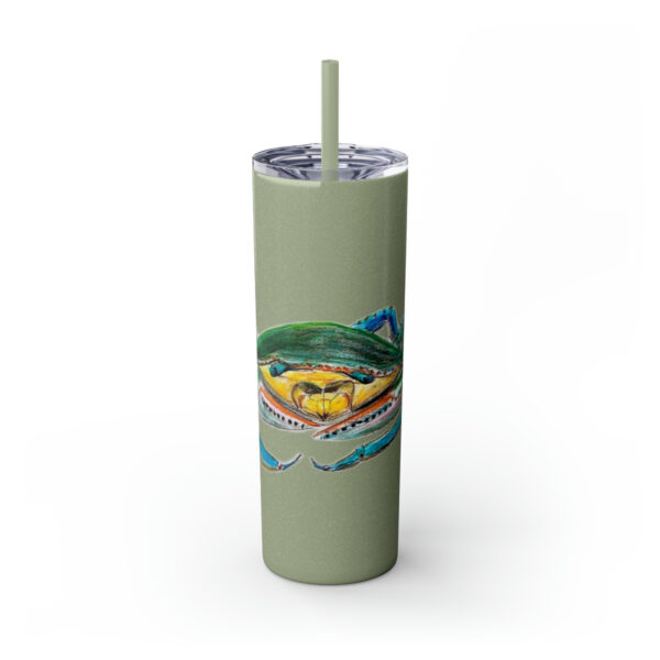 " Carolina Blue Sea Life Series”™ Skinny Tumbler with Straw, 20oz, Blue Crab Tumbler, Cup, Crab Travel Mug, Blue Crab Travel Mug, 20oz Tumbler, Crab Travel Mug, Crab Tumbler, Crab Travel Cup, Spillproof Cup, Spill Proof Travel Mug, Crab Spill Proof Cup - Image 92