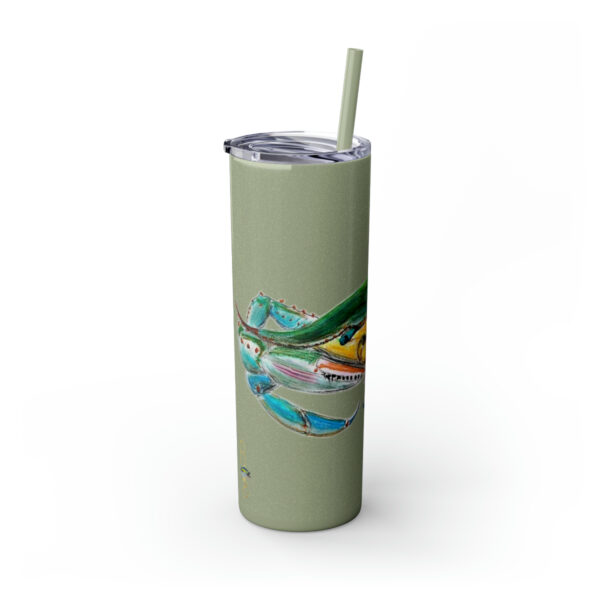 " Carolina Blue Sea Life Series”™ Skinny Tumbler with Straw, 20oz, Blue Crab Tumbler, Cup, Crab Travel Mug, Blue Crab Travel Mug, 20oz Tumbler, Crab Travel Mug, Crab Tumbler, Crab Travel Cup, Spillproof Cup, Spill Proof Travel Mug, Crab Spill Proof Cup - Image 93