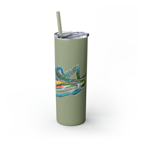 " Carolina Blue Sea Life Series”™ Skinny Tumbler with Straw, 20oz, Blue Crab Tumbler, Cup, Crab Travel Mug, Blue Crab Travel Mug, 20oz Tumbler, Crab Travel Mug, Crab Tumbler, Crab Travel Cup, Spillproof Cup, Spill Proof Travel Mug, Crab Spill Proof Cup - Image 95