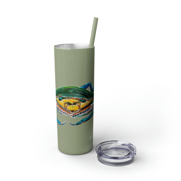 " Carolina Blue Sea Life Series”™ Skinny Tumbler with Straw, 20oz, Blue Crab Tumbler, Cup, Crab Travel Mug, Blue Crab Travel Mug, 20oz Tumbler, Crab Travel Mug, Crab Tumbler, Crab Travel Cup, Spillproof Cup, Spill Proof Travel Mug, Crab Spill Proof Cup - Image 97