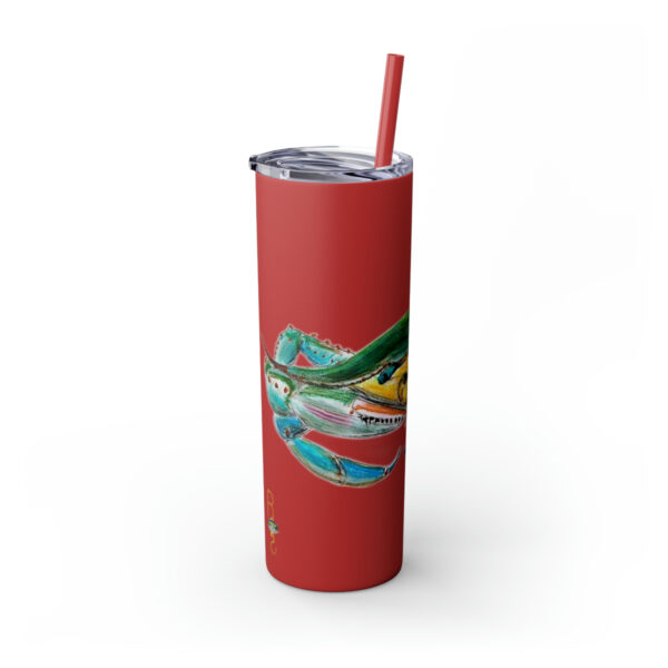 " Carolina Blue Sea Life Series”™ Skinny Tumbler with Straw, 20oz, Blue Crab Tumbler, Cup, Crab Travel Mug, Blue Crab Travel Mug, 20oz Tumbler, Crab Travel Mug, Crab Tumbler, Crab Travel Cup, Spillproof Cup, Spill Proof Travel Mug, Crab Spill Proof Cup - Image 102