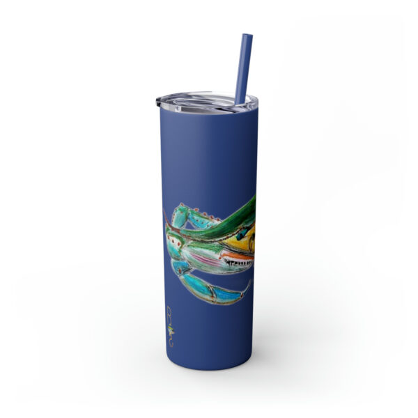 " Carolina Blue Sea Life Series”™ Skinny Tumbler with Straw, 20oz, Blue Crab Tumbler, Cup, Crab Travel Mug, Blue Crab Travel Mug, 20oz Tumbler, Crab Travel Mug, Crab Tumbler, Crab Travel Cup, Spillproof Cup, Spill Proof Travel Mug, Crab Spill Proof Cup - Image 111