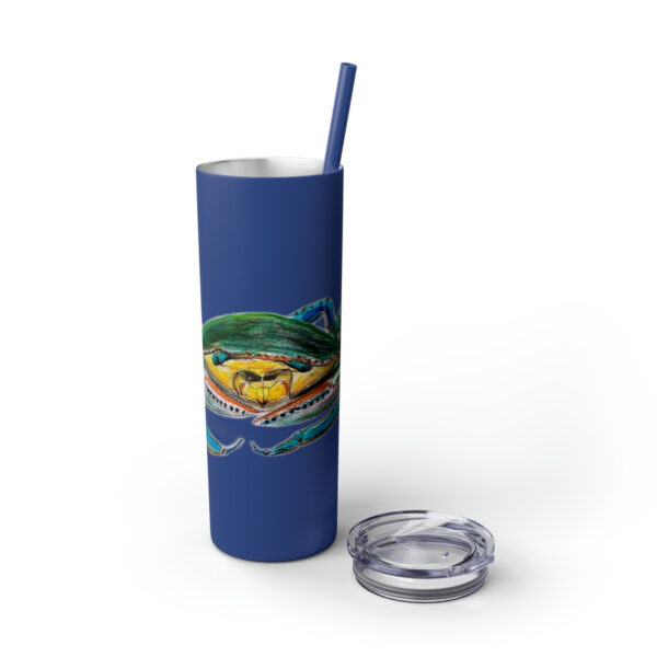 " Carolina Blue Sea Life Series”™ Skinny Tumbler with Straw, 20oz, Blue Crab Tumbler, Cup, Crab Travel Mug, Blue Crab Travel Mug, 20oz Tumbler, Crab Travel Mug, Crab Tumbler, Crab Travel Cup, Spillproof Cup, Spill Proof Travel Mug, Crab Spill Proof Cup - Image 115