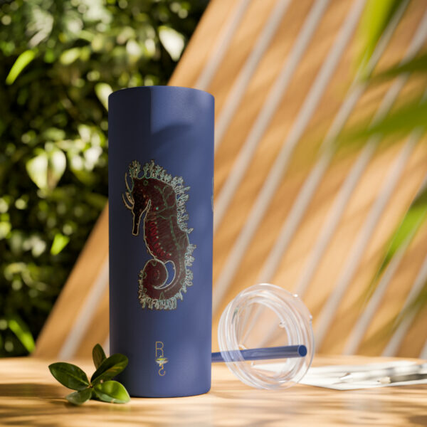 'Electric Seahorse Sea Life Series”™ Skinny Tumbler with Straw, 20oz, Seahorse Tumbler, Seahorse Cup, Seahorse Travel Mug, 20oz Travel Mug, Seahorse Tumbler, Seahorse Travel Mug, 20oz Tumbler, Seahorse Travel Cup, Spillproof Cup, Spill Proof Travel Mug, Seahorse Spill Proof Cup - Image 109