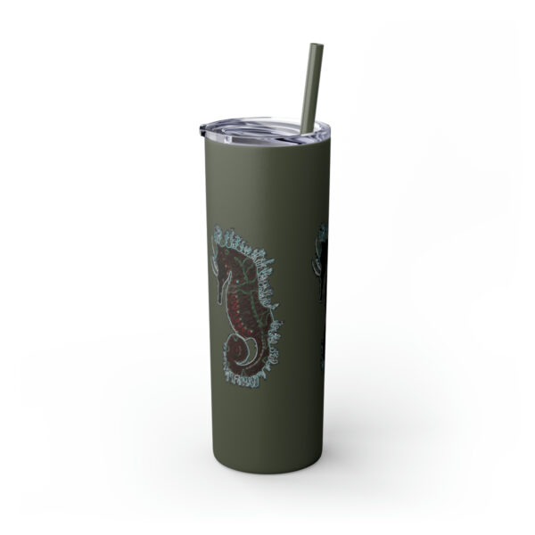 'Electric Seahorse Sea Life Series”™ Skinny Tumbler with Straw, 20oz, Seahorse Tumbler, Seahorse Cup, Seahorse Travel Mug, 20oz Travel Mug, Seahorse Tumbler, Seahorse Travel Mug, 20oz Tumbler, Seahorse Travel Cup, Spillproof Cup, Spill Proof Travel Mug, Seahorse Spill Proof Cup - Image 120