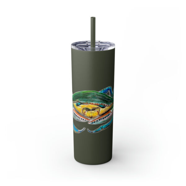 " Carolina Blue Sea Life Series”™ Skinny Tumbler with Straw, 20oz, Blue Crab Tumbler, Cup, Crab Travel Mug, Blue Crab Travel Mug, 20oz Tumbler, Crab Travel Mug, Crab Tumbler, Crab Travel Cup, Spillproof Cup, Spill Proof Travel Mug, Crab Spill Proof Cup - Image 119