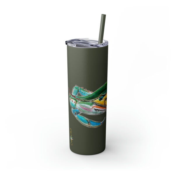 " Carolina Blue Sea Life Series”™ Skinny Tumbler with Straw, 20oz, Blue Crab Tumbler, Cup, Crab Travel Mug, Blue Crab Travel Mug, 20oz Tumbler, Crab Travel Mug, Crab Tumbler, Crab Travel Cup, Spillproof Cup, Spill Proof Travel Mug, Crab Spill Proof Cup - Image 120