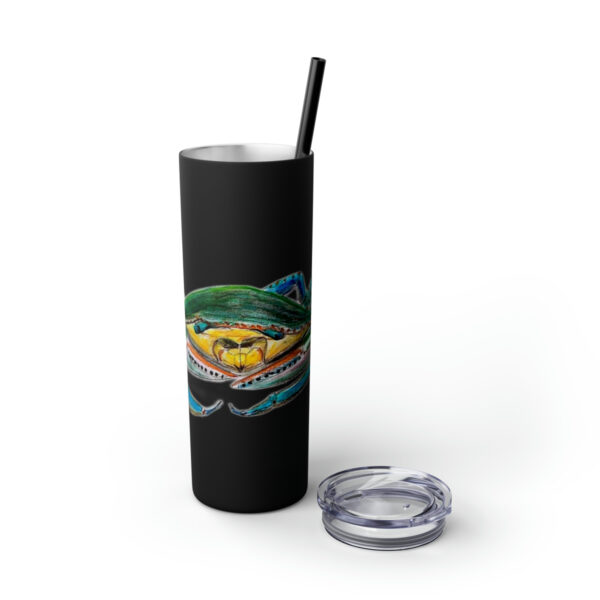 " Carolina Blue Sea Life Series”™ Skinny Tumbler with Straw, 20oz, Blue Crab Tumbler, Cup, Crab Travel Mug, Blue Crab Travel Mug, 20oz Tumbler, Crab Travel Mug, Crab Tumbler, Crab Travel Cup, Spillproof Cup, Spill Proof Travel Mug, Crab Spill Proof Cup - Image 142