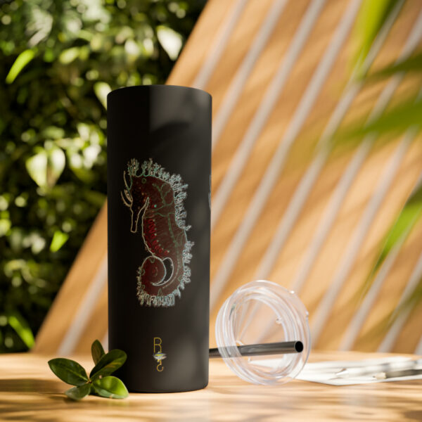 'Electric Seahorse Sea Life Series”™ Skinny Tumbler with Straw, 20oz, Seahorse Tumbler, Seahorse Cup, Seahorse Travel Mug, 20oz Travel Mug, Seahorse Tumbler, Seahorse Travel Mug, 20oz Tumbler, Seahorse Travel Cup, Spillproof Cup, Spill Proof Travel Mug, Seahorse Spill Proof Cup - Image 136