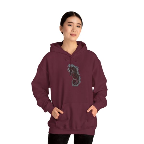 "Electric Seahorse Sea Life Series"™; R G Concepts Unisex Heavy Blend™ Hooded Sweatshirt, Seahorse Hooded Sweatshirt, Beach Sweatshirt, Women's Sweatshirt, Grandmother's sweatshirt, Mother's gift, Grandmother's gift, Fish Sweatshirt, Fishing Sweatshirt, Men's Hoodie Sweatshirt, Men's Saltwater Hooded Sweatshirt, Guy's Hooded Sweatshirt, Guy's Seahorse Hooded Sweatshirt, Ocean Hoodie Sweatshirt, Ladies sweatshirt, colorful sweatshirt, Seahorse, Fishing Girl Hoodie, Seahorse Cowgirl - Image 59