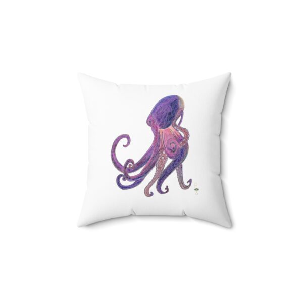 "Octopus" "Sea Life Series  Square Pillow, Octopus throw pillow, Octopus pillow, Couch pillows, Fun octopus Pillow, Octopus couch pillow, decorative pillow, Octopus decorative pillow, Ocean theme pillow - Image 4