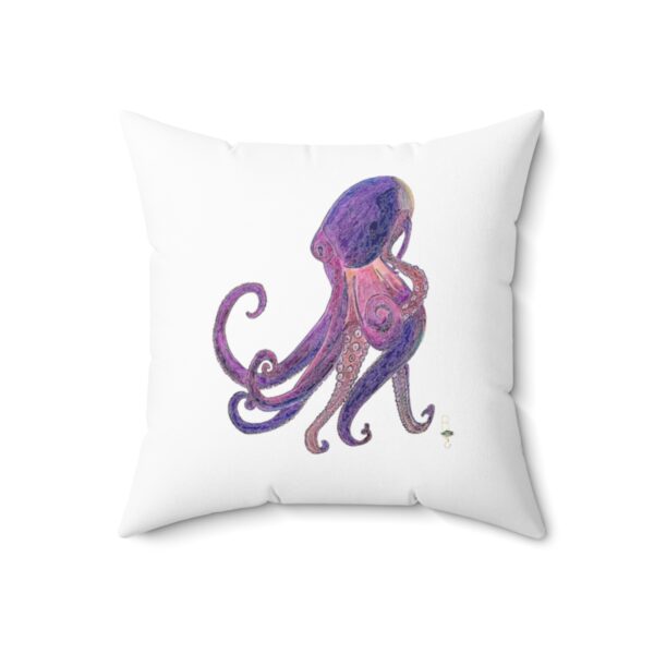 "Octopus" "Sea Life Series  Square Pillow, Octopus throw pillow, Octopus pillow, Couch pillows, Fun octopus Pillow, Octopus couch pillow, decorative pillow, Octopus decorative pillow, Ocean theme pillow - Image 10