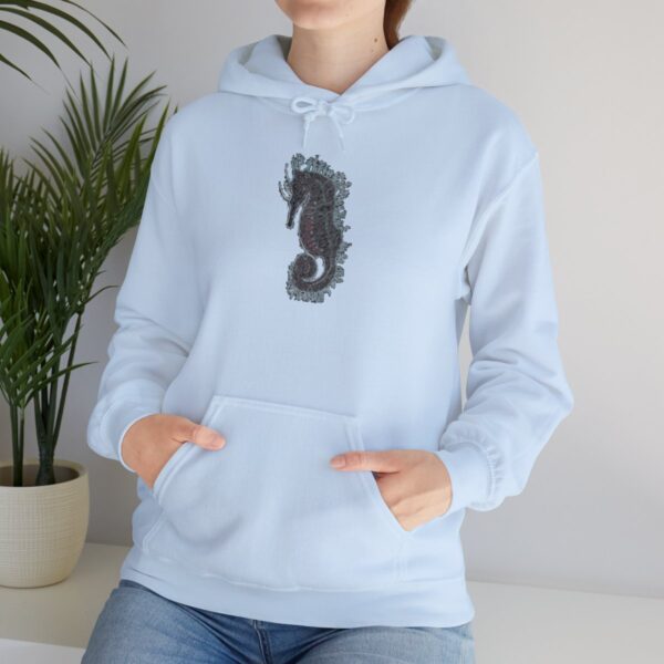 "Electric Seahorse Sea Life Series"™; R G Concepts Unisex Heavy Blend™ Hooded Sweatshirt, Seahorse Hooded Sweatshirt, Beach Sweatshirt, Women's Sweatshirt, Grandmother's sweatshirt, Mother's gift, Grandmother's gift, Fish Sweatshirt, Fishing Sweatshirt, Men's Hoodie Sweatshirt, Men's Saltwater Hooded Sweatshirt, Guy's Hooded Sweatshirt, Guy's Seahorse Hooded Sweatshirt, Ocean Hoodie Sweatshirt, Ladies sweatshirt, colorful sweatshirt, Seahorse, Fishing Girl Hoodie, Seahorse Cowgirl - Image 13