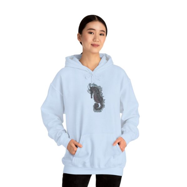 "Electric Seahorse Sea Life Series"™; R G Concepts Unisex Heavy Blend™ Hooded Sweatshirt, Seahorse Hooded Sweatshirt, Beach Sweatshirt, Women's Sweatshirt, Grandmother's sweatshirt, Mother's gift, Grandmother's gift, Fish Sweatshirt, Fishing Sweatshirt, Men's Hoodie Sweatshirt, Men's Saltwater Hooded Sweatshirt, Guy's Hooded Sweatshirt, Guy's Seahorse Hooded Sweatshirt, Ocean Hoodie Sweatshirt, Ladies sweatshirt, colorful sweatshirt, Seahorse, Fishing Girl Hoodie, Seahorse Cowgirl - Image 7