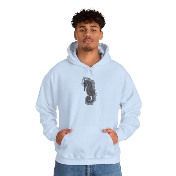 "Electric Seahorse Sea Life Series"™; R G Concepts Unisex Heavy Blend™ Hooded Sweatshirt, Seahorse Hooded Sweatshirt, Beach Sweatshirt, Women's Sweatshirt, Grandmother's sweatshirt, Mother's gift, Grandmother's gift, Fish Sweatshirt, Fishing Sweatshirt, Men's Hoodie Sweatshirt, Men's Saltwater Hooded Sweatshirt, Guy's Hooded Sweatshirt, Guy's Seahorse Hooded Sweatshirt, Ocean Hoodie Sweatshirt, Ladies sweatshirt, colorful sweatshirt, Seahorse, Fishing Girl Hoodie, Seahorse Cowgirl - Image 8