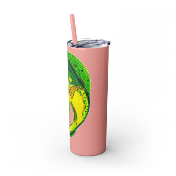 "Dorado Sea Life Series”™ Skinny Tumbler with Straw, 20oz, Tumbler, Cup, Travel Mug, Yellowfin Travel Mug, Dorado Tumbler, Dorado Travel Mug, Mahi Mahi Tumbler, Dolphin Travel Cup, Dorado Spillproof Cup, Mahi Mahi Spill Proof Travel Mug, Dorado Spill Proof Cup - Image 23