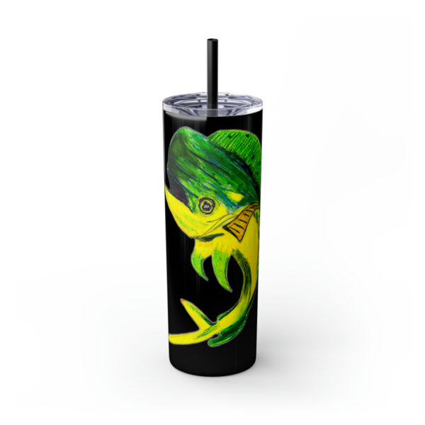 "Dorado Sea Life Series”™ Skinny Tumbler with Straw, 20oz, Tumbler, Cup, Travel Mug, Yellowfin Travel Mug, Dorado Tumbler, Dorado Travel Mug, Mahi Mahi Tumbler, Dolphin Travel Cup, Dorado Spillproof Cup, Mahi Mahi Spill Proof Travel Mug, Dorado Spill Proof Cup - Image 29