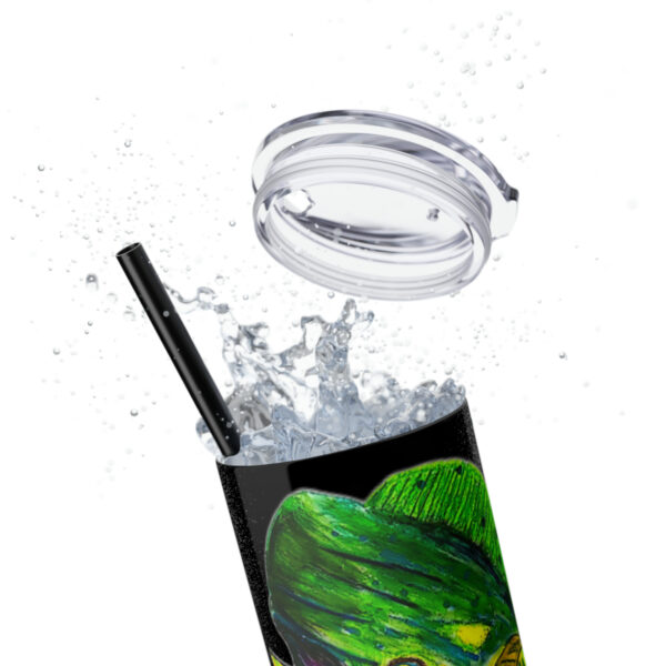 "Dorado Sea Life Series”™ Skinny Tumbler with Straw, 20oz, Tumbler, Cup, Travel Mug, Yellowfin Travel Mug, Dorado Tumbler, Dorado Travel Mug, Mahi Mahi Tumbler, Dolphin Travel Cup, Dorado Spillproof Cup, Mahi Mahi Spill Proof Travel Mug, Dorado Spill Proof Cup - Image 36