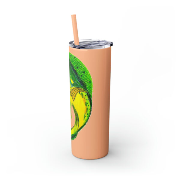 "Dorado Sea Life Series”™ Skinny Tumbler with Straw, 20oz, Tumbler, Cup, Travel Mug, Yellowfin Travel Mug, Dorado Tumbler, Dorado Travel Mug, Mahi Mahi Tumbler, Dolphin Travel Cup, Dorado Spillproof Cup, Mahi Mahi Spill Proof Travel Mug, Dorado Spill Proof Cup - Image 41