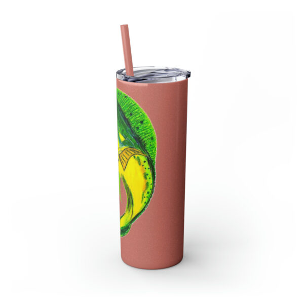 "Dorado Sea Life Series”™ Skinny Tumbler with Straw, 20oz, Tumbler, Cup, Travel Mug, Yellowfin Travel Mug, Dorado Tumbler, Dorado Travel Mug, Mahi Mahi Tumbler, Dolphin Travel Cup, Dorado Spillproof Cup, Mahi Mahi Spill Proof Travel Mug, Dorado Spill Proof Cup - Image 50