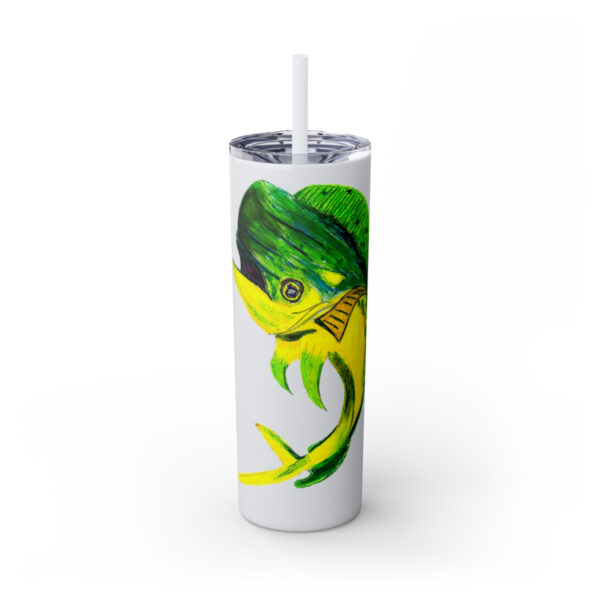 "Dorado Sea Life Series”™ Skinny Tumbler with Straw, 20oz, Tumbler, Cup, Travel Mug, Yellowfin Travel Mug, Dorado Tumbler, Dorado Travel Mug, Mahi Mahi Tumbler, Dolphin Travel Cup, Dorado Spillproof Cup, Mahi Mahi Spill Proof Travel Mug, Dorado Spill Proof Cup - Image 56