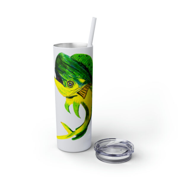 "Dorado Sea Life Series”™ Skinny Tumbler with Straw, 20oz, Tumbler, Cup, Travel Mug, Yellowfin Travel Mug, Dorado Tumbler, Dorado Travel Mug, Mahi Mahi Tumbler, Dolphin Travel Cup, Dorado Spillproof Cup, Mahi Mahi Spill Proof Travel Mug, Dorado Spill Proof Cup - Image 61